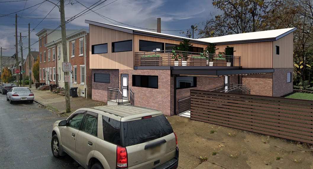 Exterior rendering of the LaMott Daycare early learning center